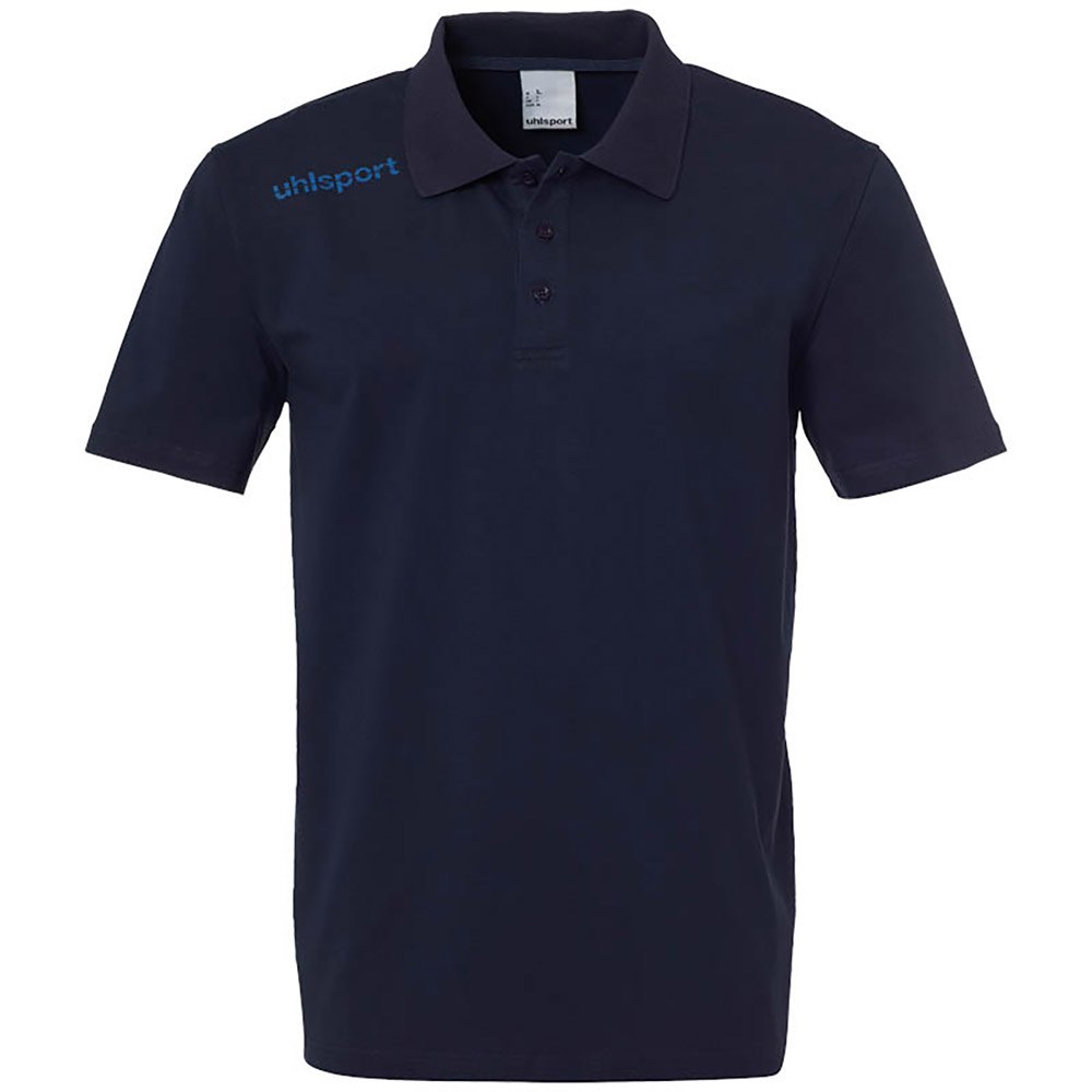 Uhlsport Essential Short Sleeve Polo Shirt Bleu XL