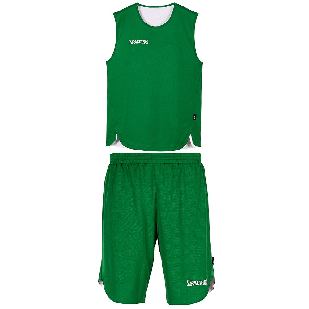 Spalding Reversible Basketball Vert,Blanc S Homme