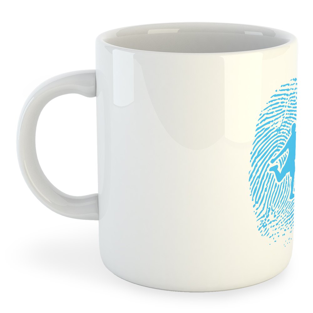 Kruskis Football Fingerprint Mug 325ml Blanc,Bleu