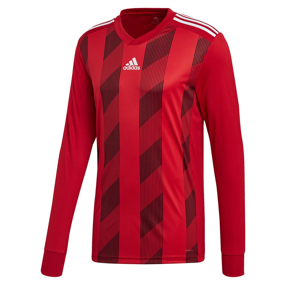 Adidas T-shirt à Manches Longues Striped 19 128 cm Power Red / White