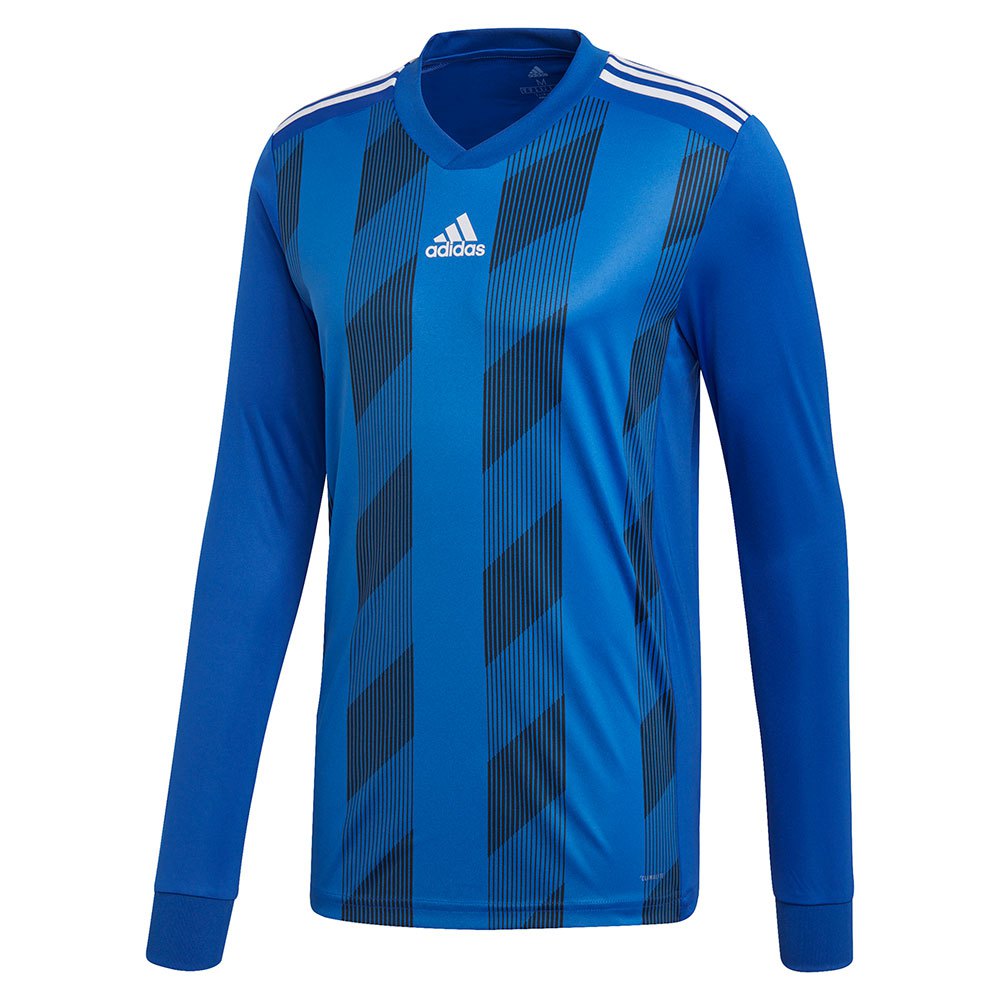 Adidas T-shirt à Manches Longues Striped 19 164 cm Bold Blue / White