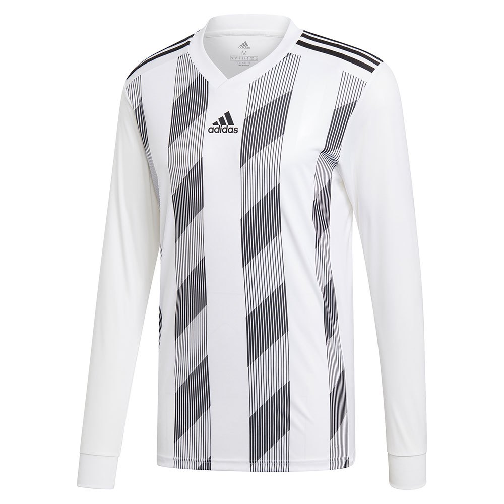 Adidas T-shirt à Manches Longues Striped 19 116 cm White / Black
