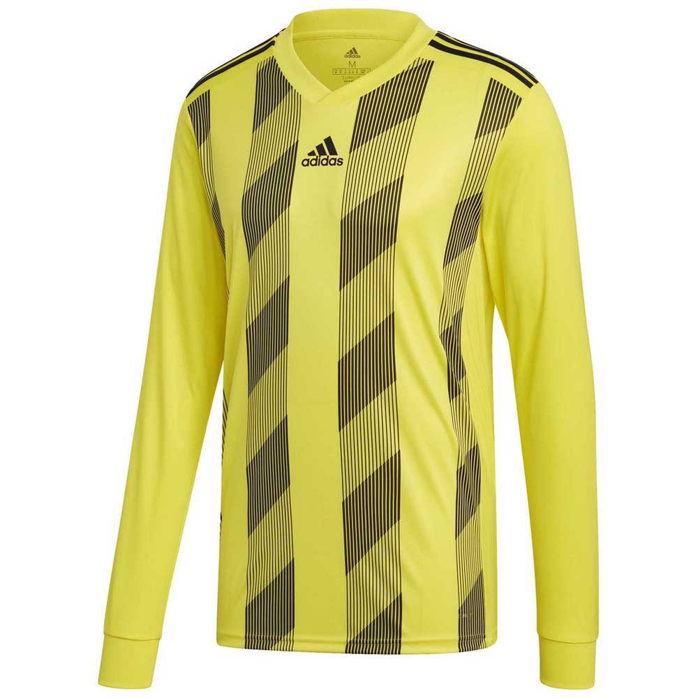Adidas T-shirt à Manches Longues Striped 19 M Bright Yellow / Black