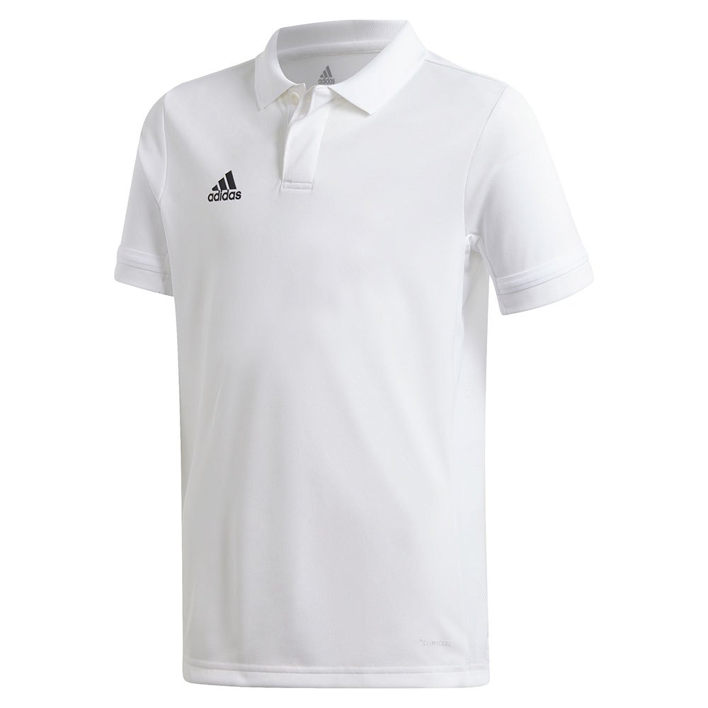 Adidas Badminton Team 19 Short Sleeve Polo Shirt Blanc 9-10 Years
