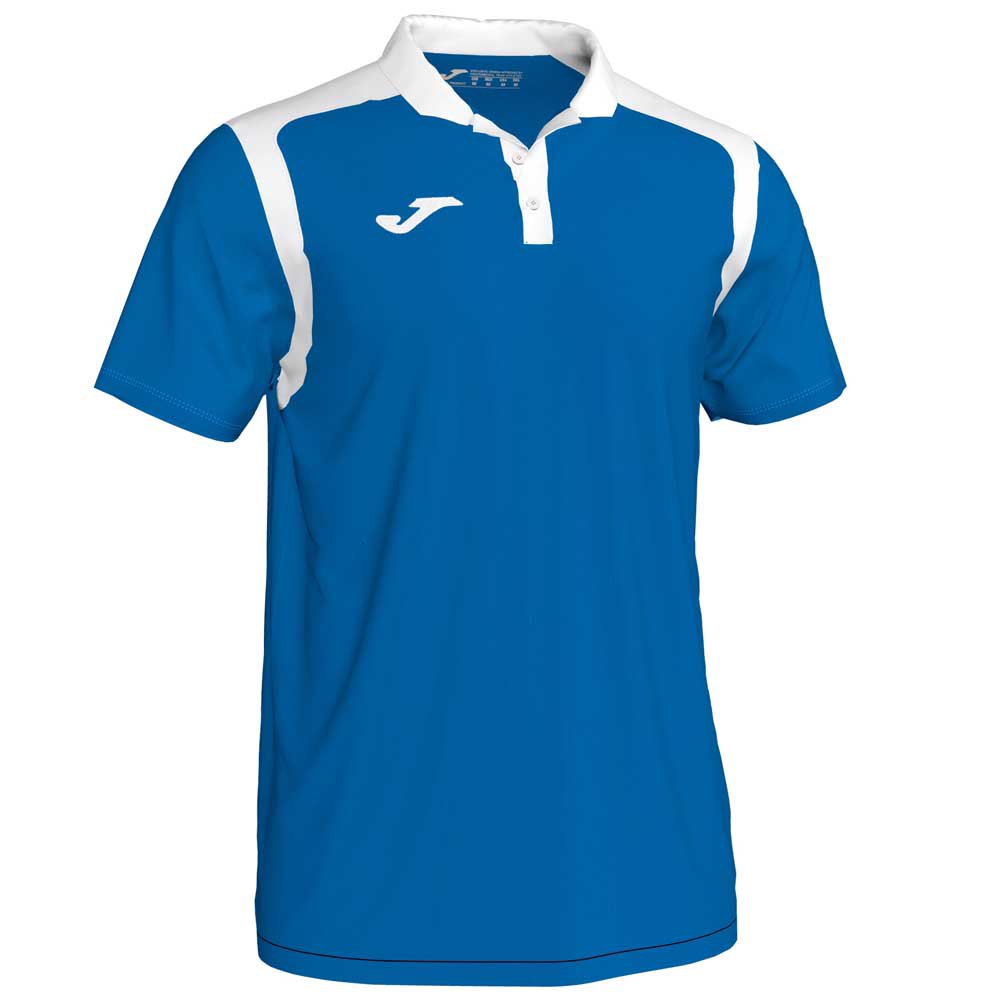 Joma Champion V Short Sleeve Polo Shirt Blanc,Bleu XL
