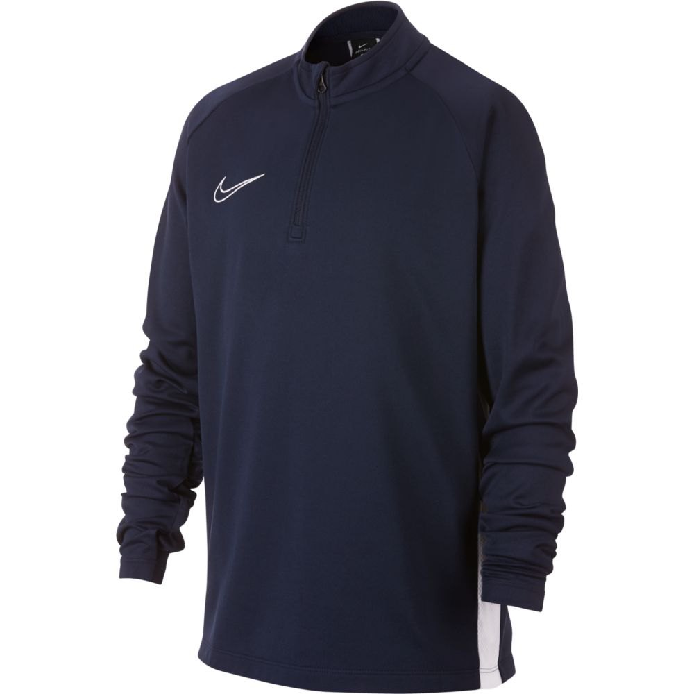 Nike Dri-fiacademy Drill Long Sleeve T-shirt Bleu 12-13 Years Garçon