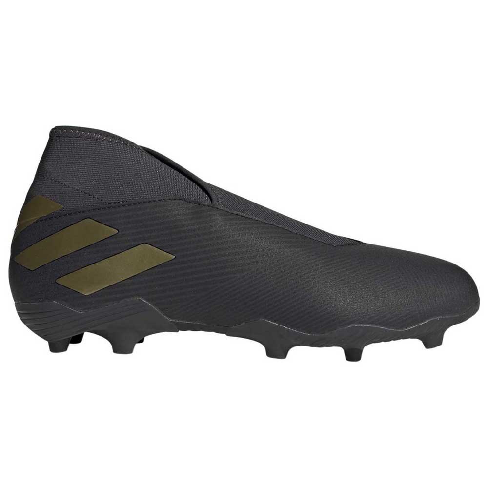 Adidas Chaussures Football Nemeziz 19.3 Laceless Fg EU 44 Core Black / Gold Metal / Utility Black