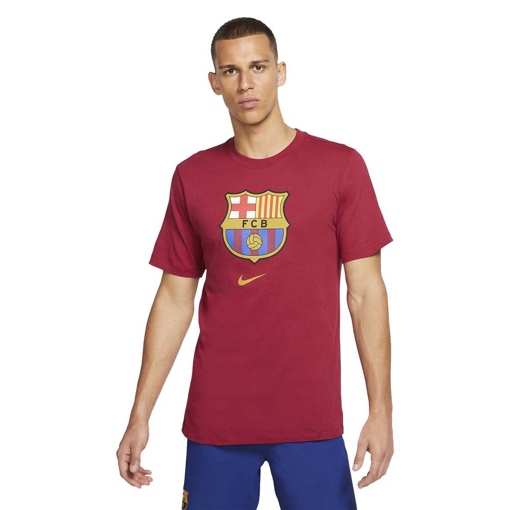 Nike T-shirt Fc Barcelona Evergreen Crest 2 19/20 L Noble Red