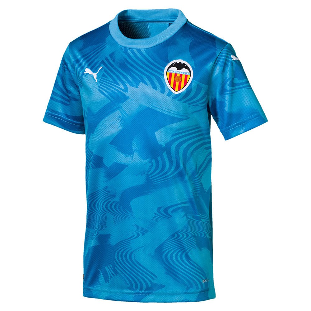 Puma Troisième Valencia Cf 19/20 Junior T-shirt 116 cm Bleu Azur / Indigo Bunting