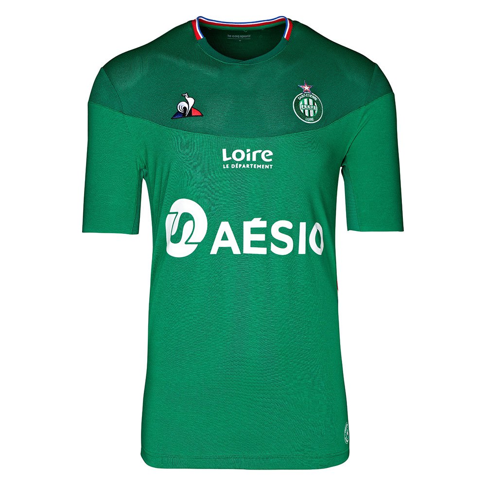Le Coq Sportif Accueil Pro Pas De Sponsor As Saint Etienne 19/20 T-shirt XL Green Drill / Green Drill Intense