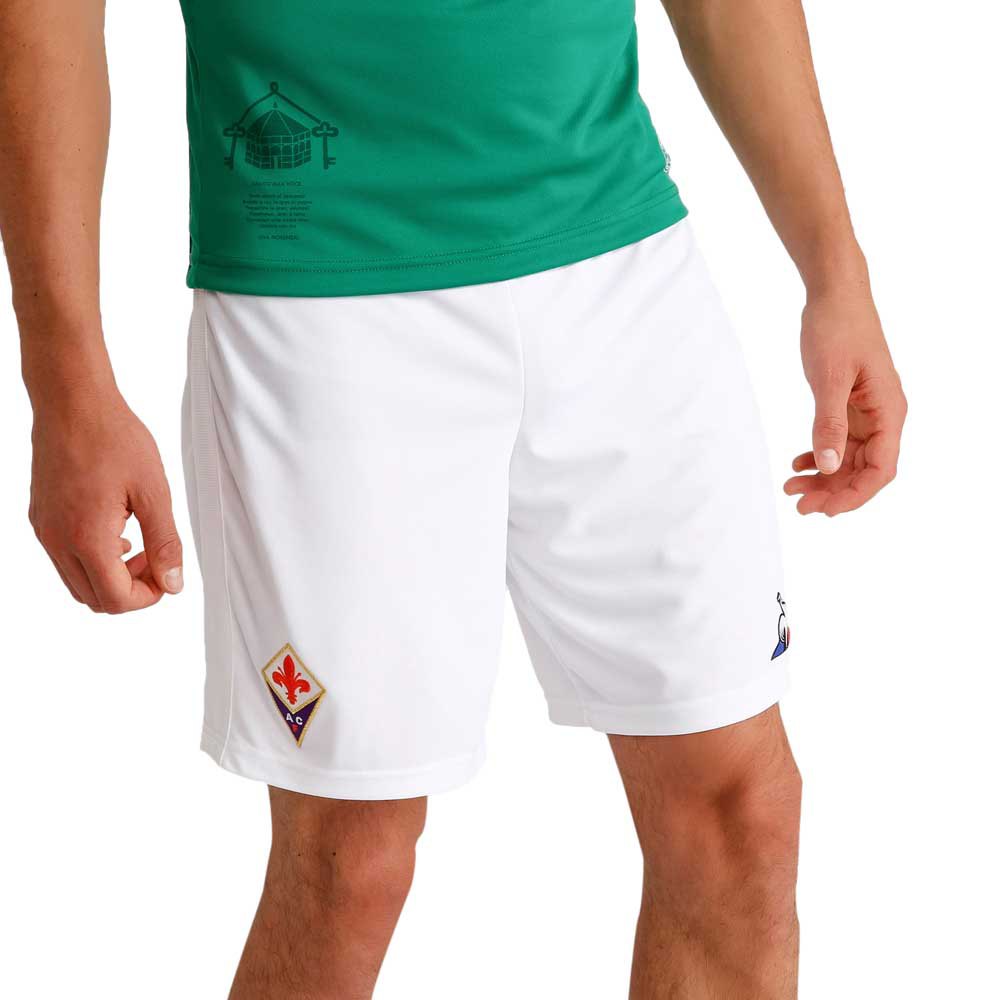 Le Coq Sportif Pro à L´extérieur Ac Fiorentina 19/20 Shorts Pantalons XS New Optical White