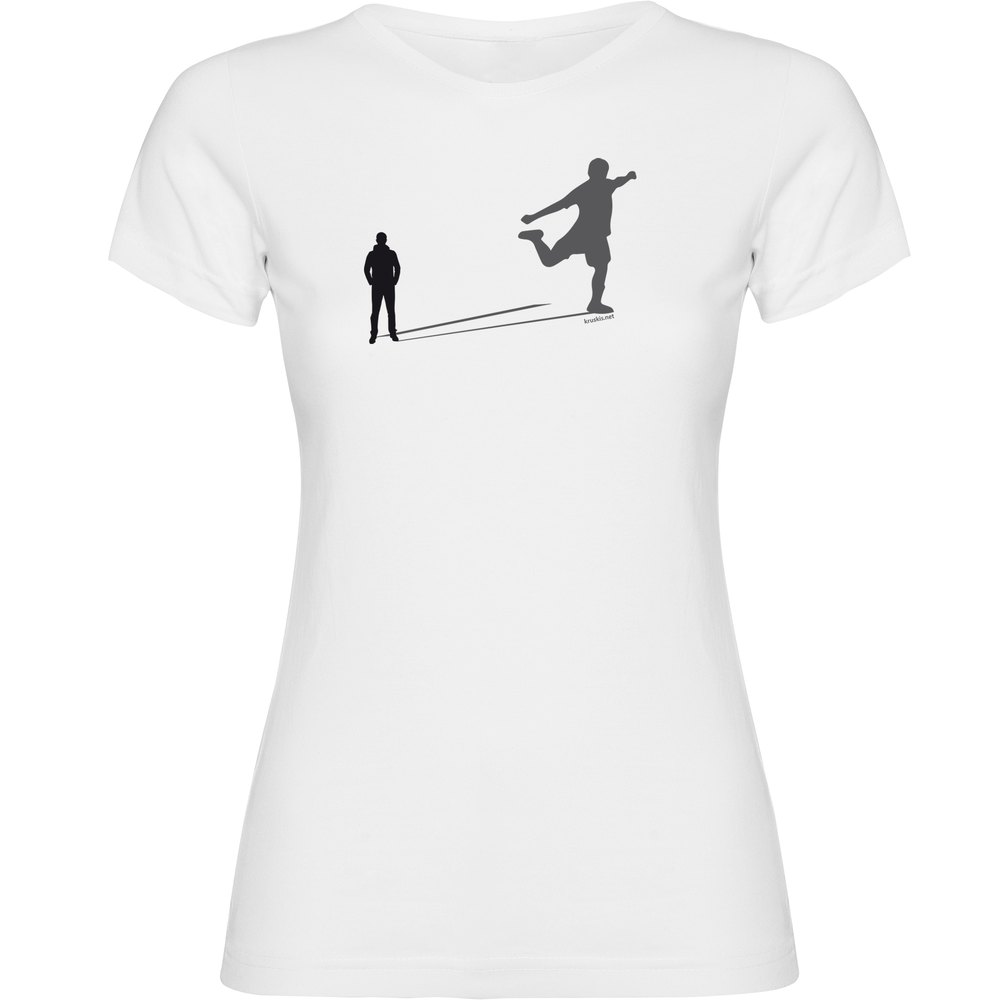 Kruskis Football Shadow Short Sleeve T-shirt Blanc XL Femme