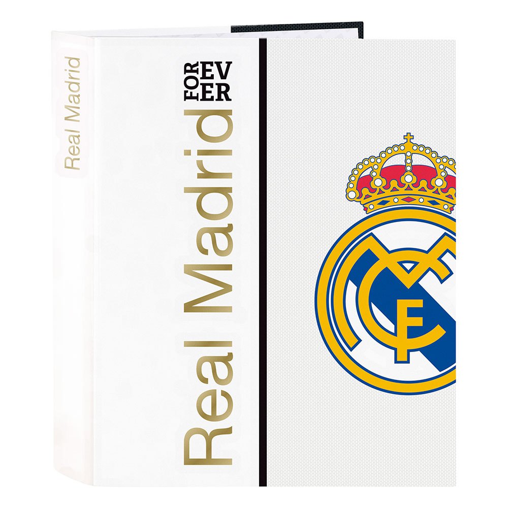 Safta Accueil Real Madrid 19/20 Anneaux Large Colonne Vertébrale Dossier One Size White / Black