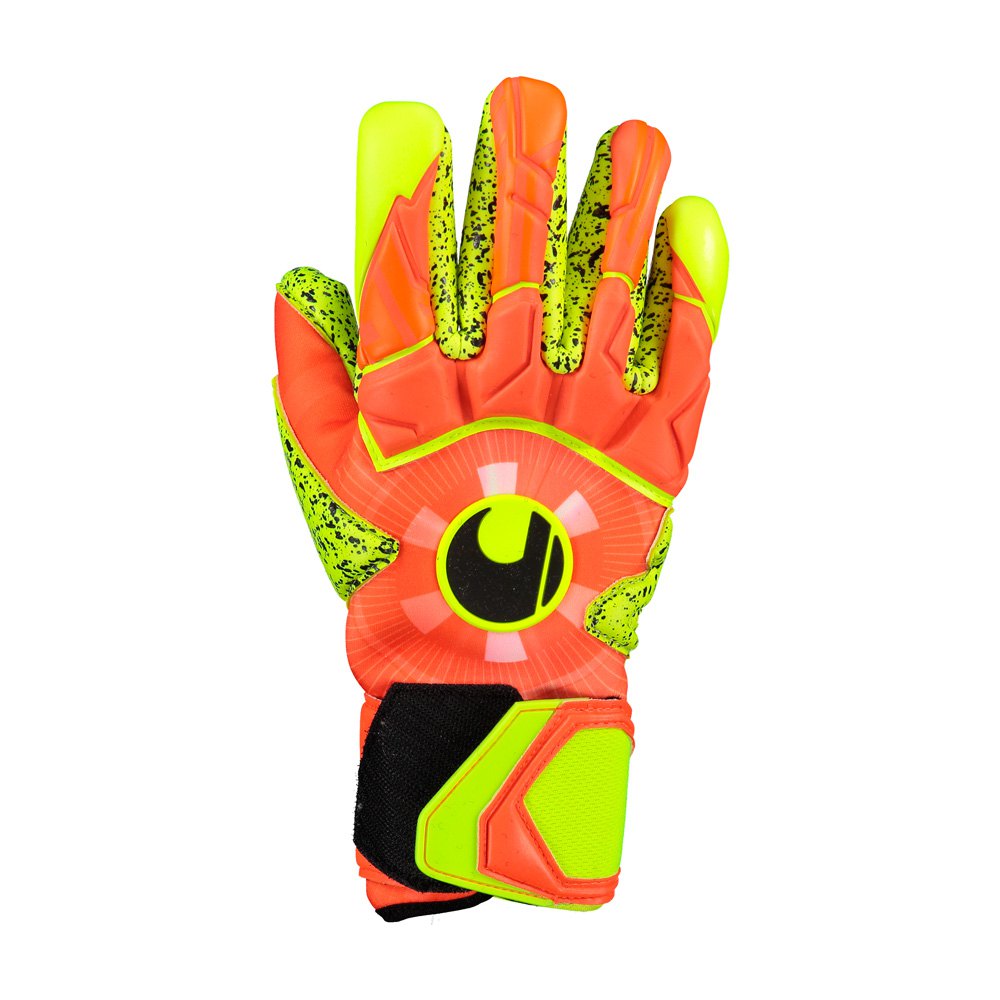 Uhlsport Gants Gardien Dynamic Impulse Supergrip Finger Surround 8 1/2 Dynamic Orange / Fluo Yellow