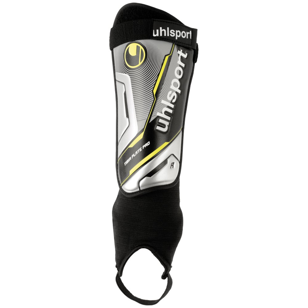 Uhlsport Tibia Plate Pro XL Black / Silver / Fluo Yellow