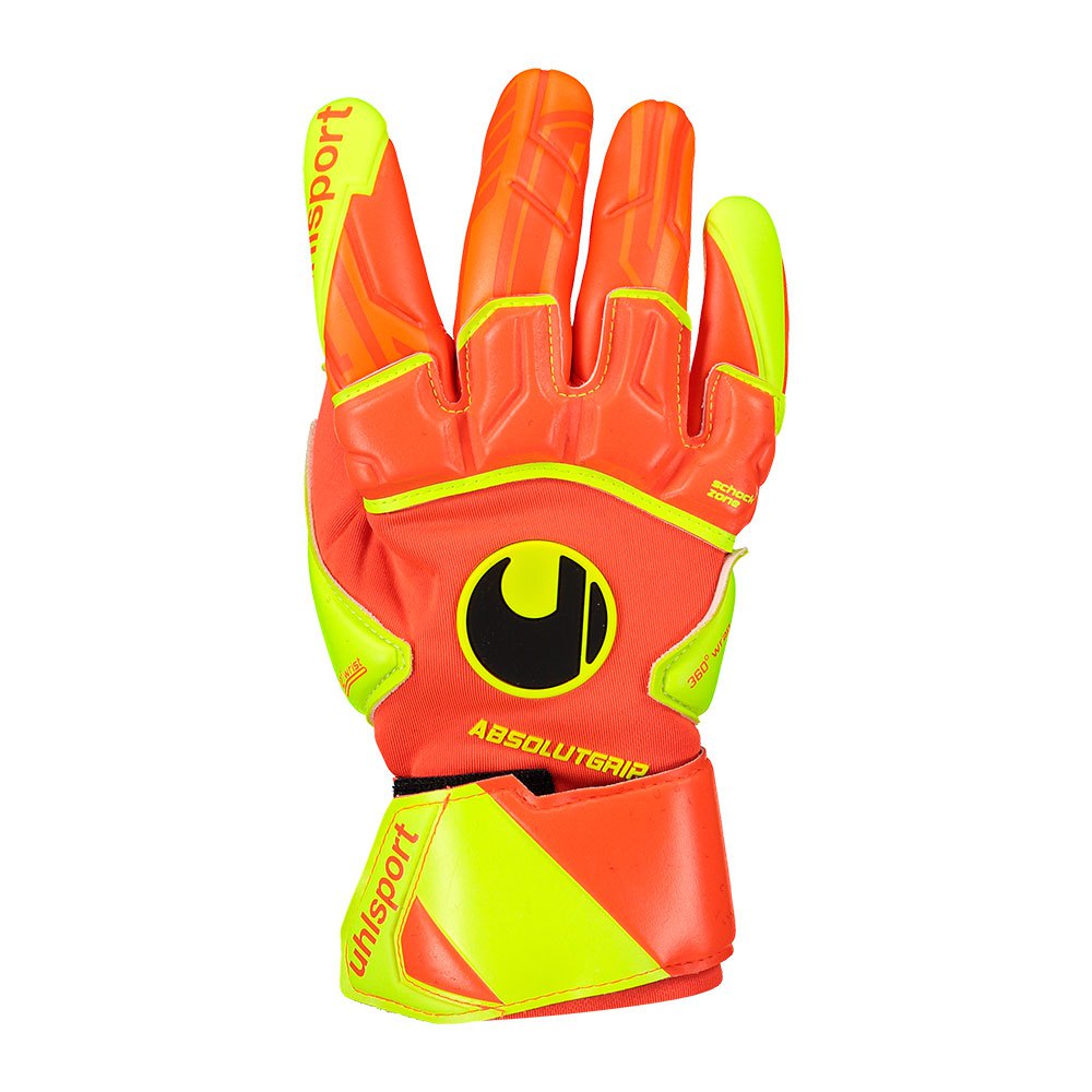 Uhlsport Dynamic Impulse Absolutgrip Reflex Goalkeeper Gloves Jaune,Orange 9