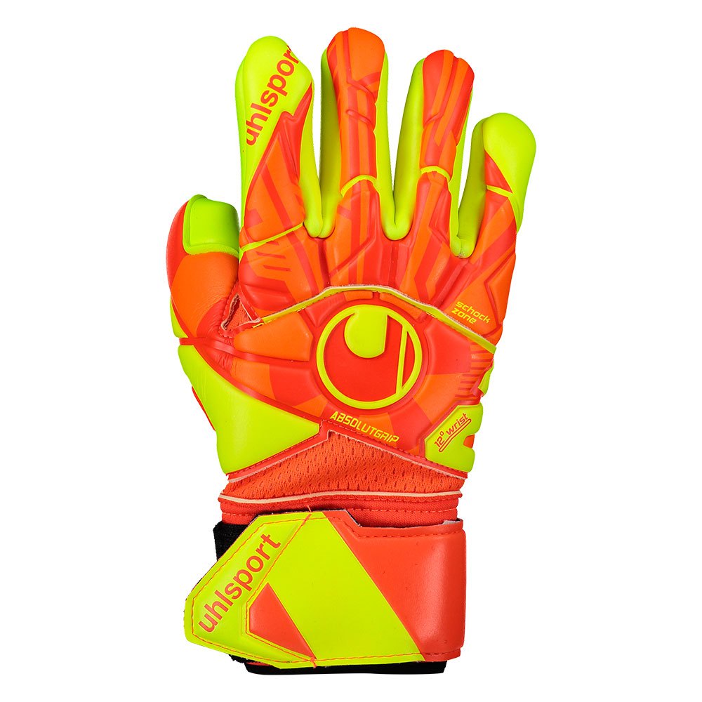 Uhlsport Dynamic Impulse Absolutgrip Finger Surround Goalkeeper Gloves Jaune,Orange 11