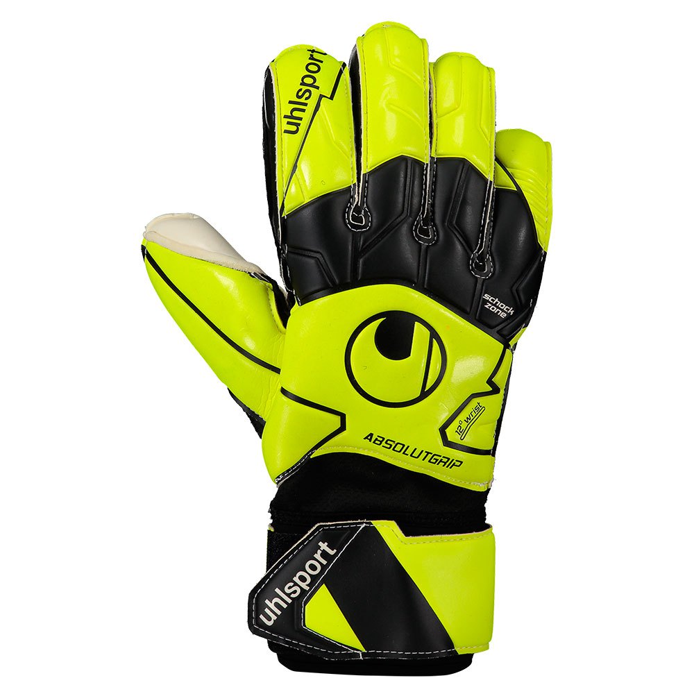 Uhlsport Absolutgrip Flex Frame Carbon Goalkeeper Gloves Jaune,Noir 8 1/2