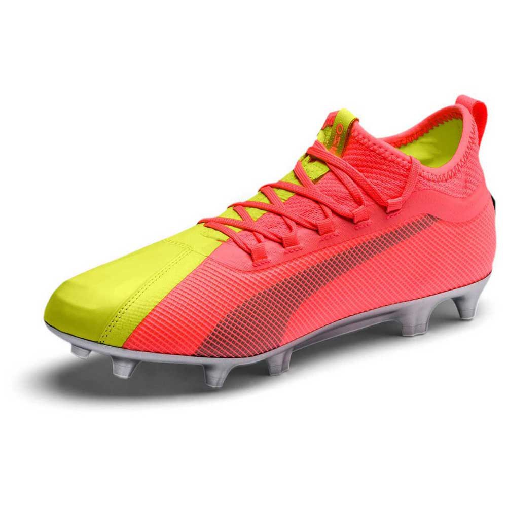 Puma Chaussures Football One 20.2 Only See Great Fg/ag EU 41 Nrgy Peach / Fizzy Yellow / Puma Aged Silver