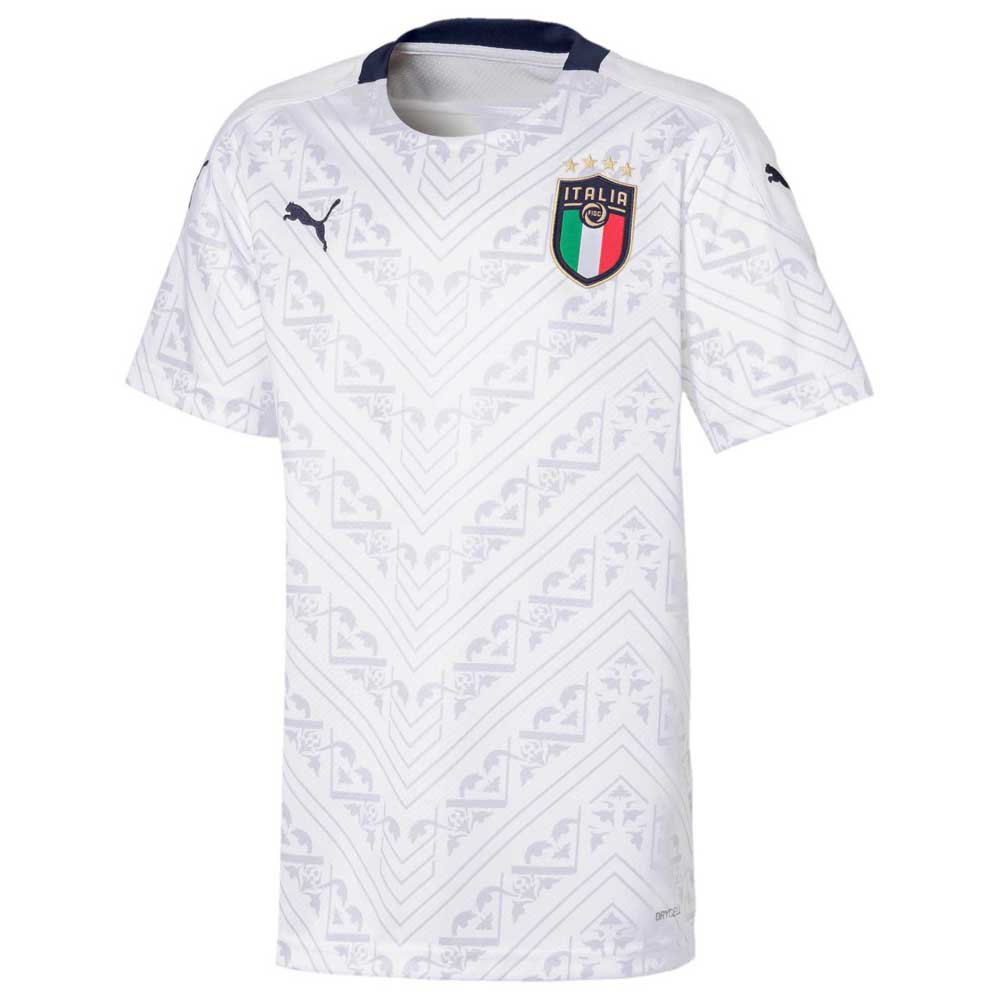 Puma Italie Extérieur T-shirt Junior 2020 140 cm Puma White / Peacoat