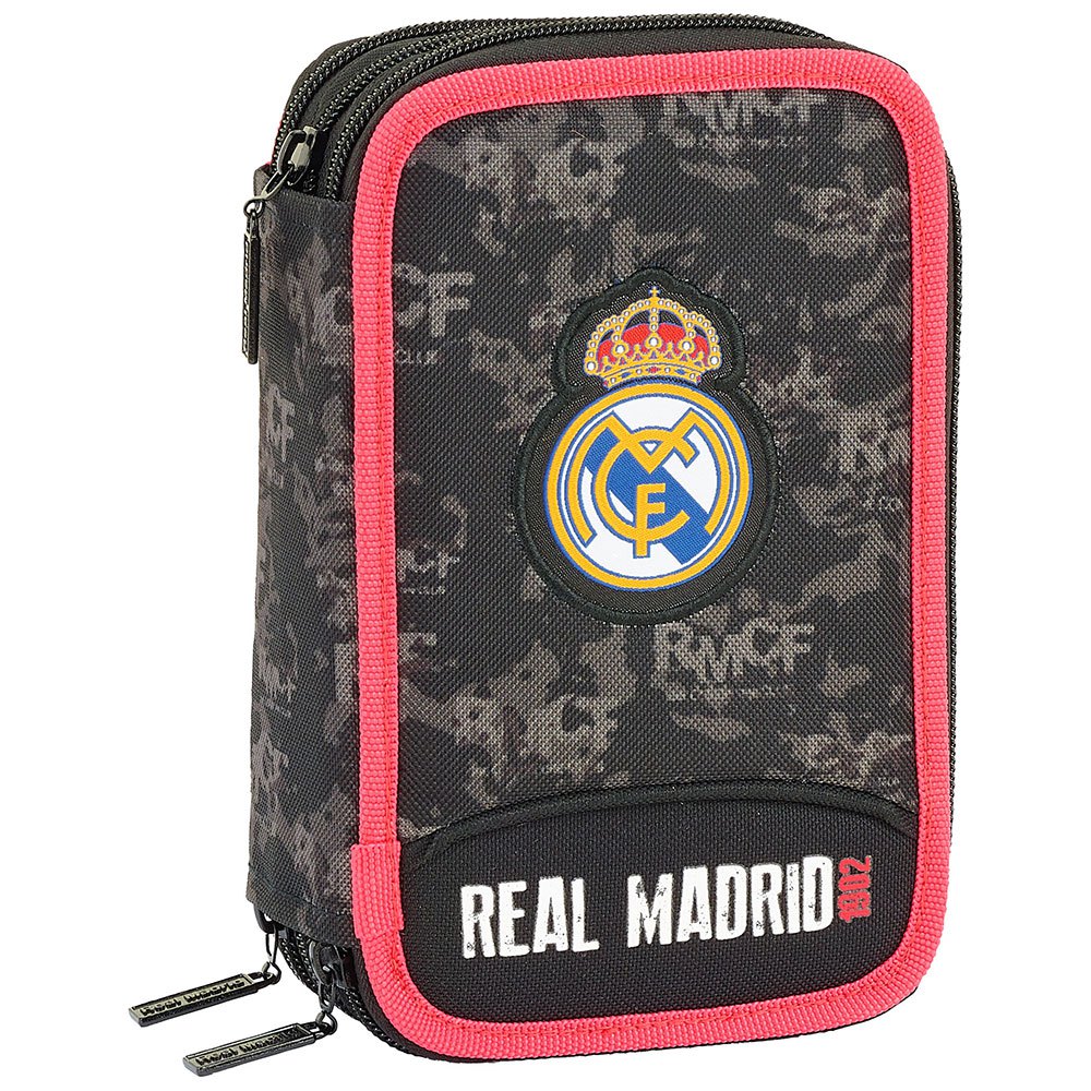 Safta Real Madrid Triple 41 Unités Crayon Cas One Size Black / Red