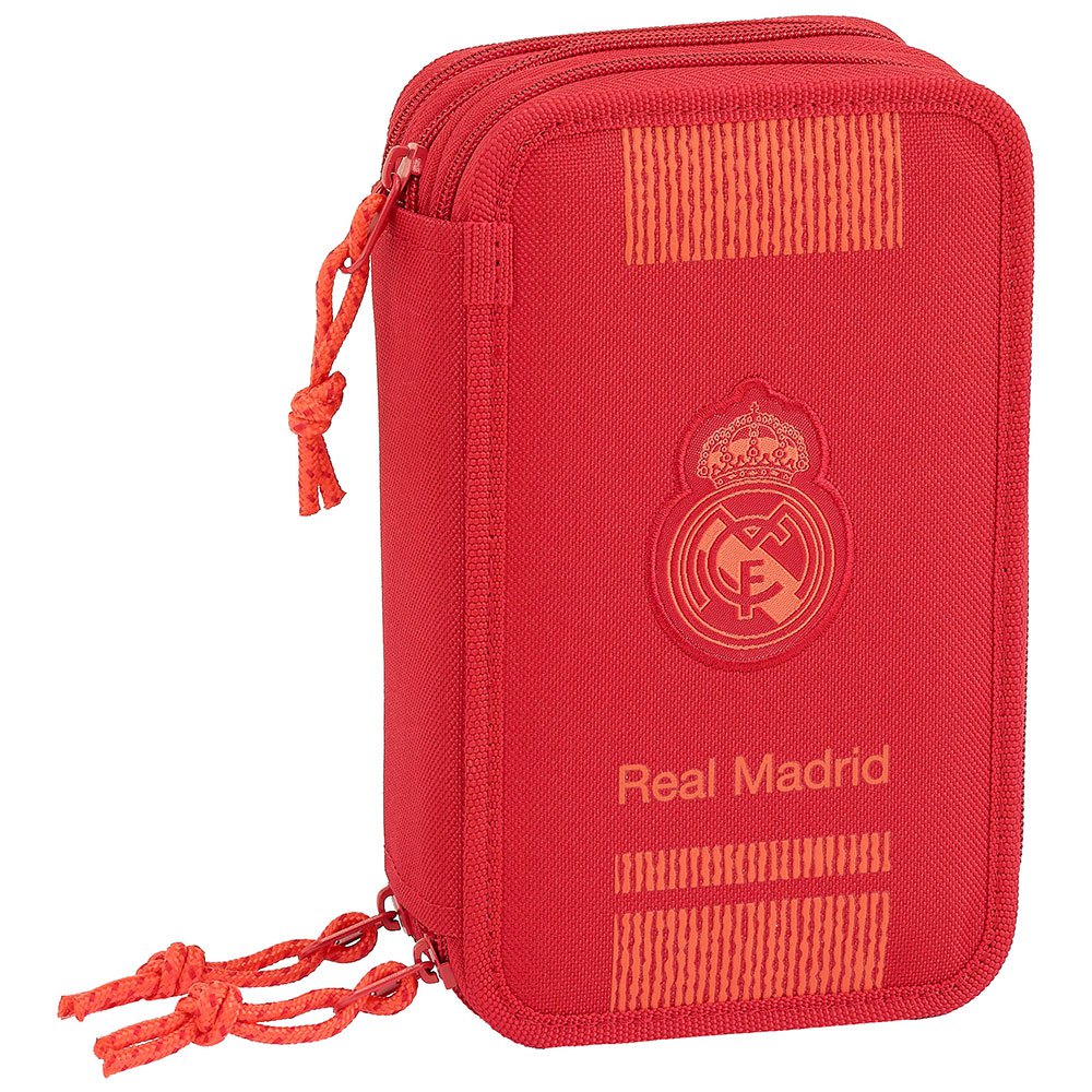 Safta Real Madrid Triple 41 Unités Crayon Cas One Size Red