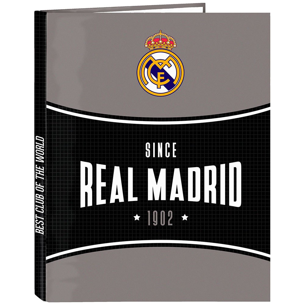 Safta Dossier Mixte Anneaux Real Madrid 1902 4 One Size Black / Grey