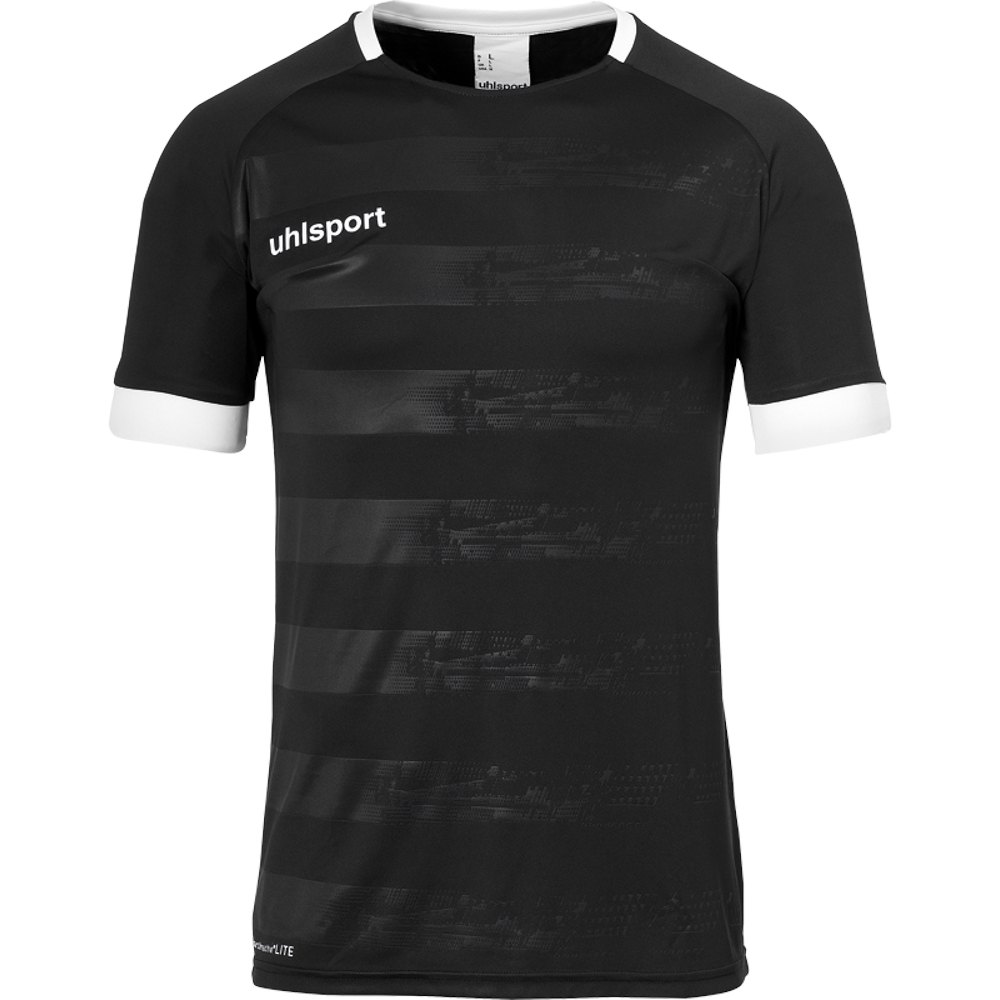Uhlsport Division Ii Short Sleeve T-shirt Blanc,Noir 116 cm Garçon
