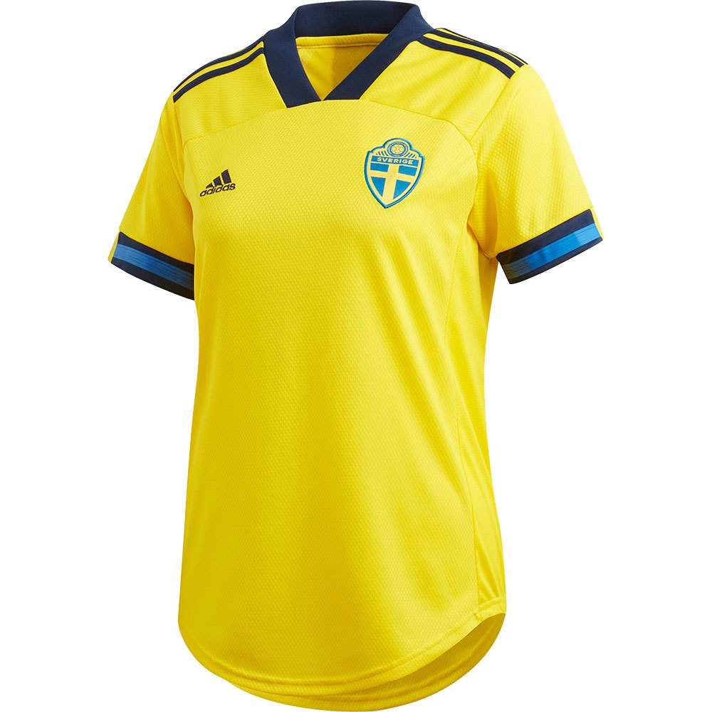 Adidas Suède Accueil T-shirt 2020 S Yellow / Night Indigo