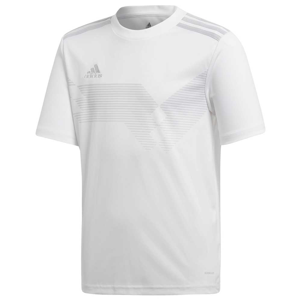 Adidas T-shirt Manche Courte Campeon 19 152 cm White / Clear Grey