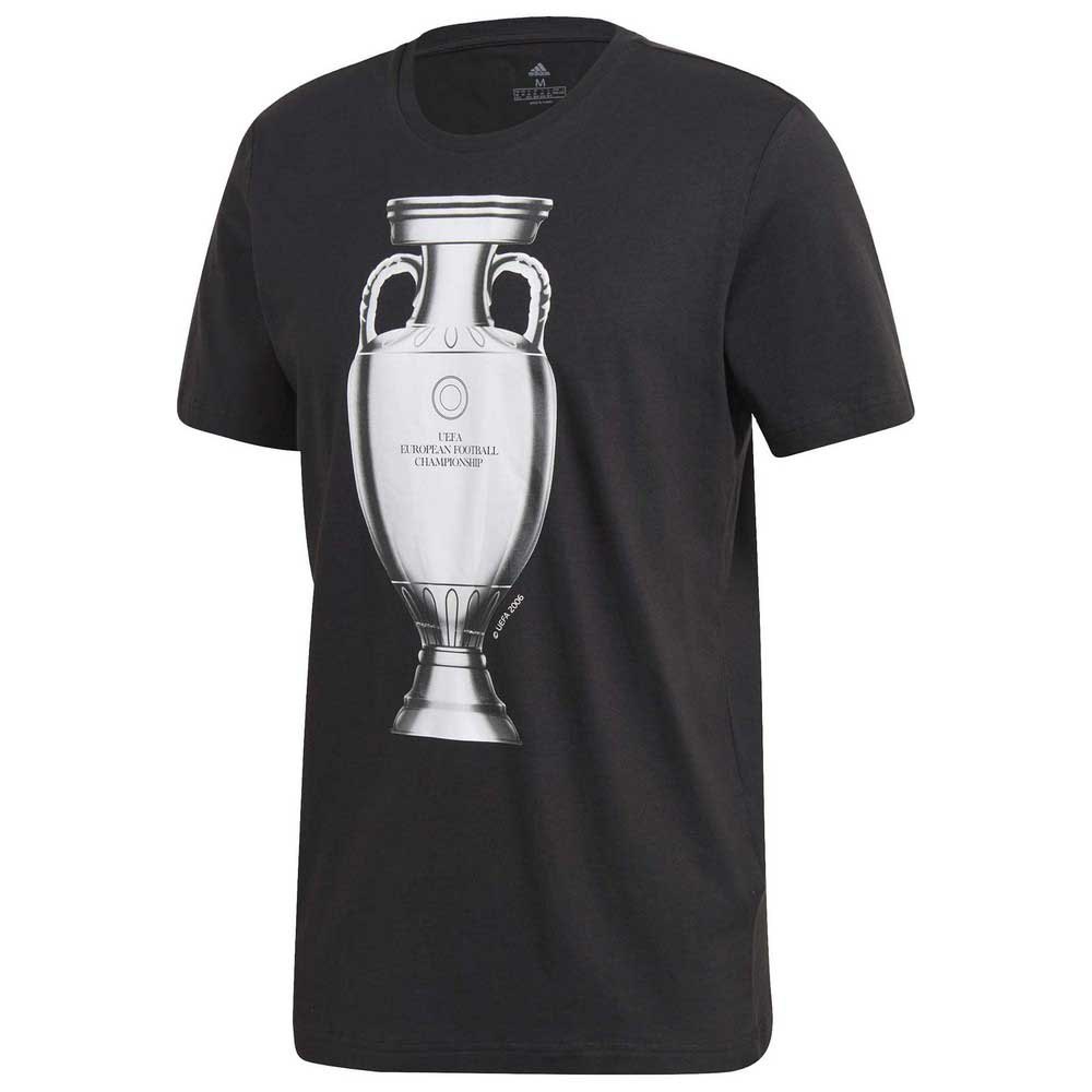 Adidas T-shirt Manche Courte Uefa Euro 2020 Emblem L Black