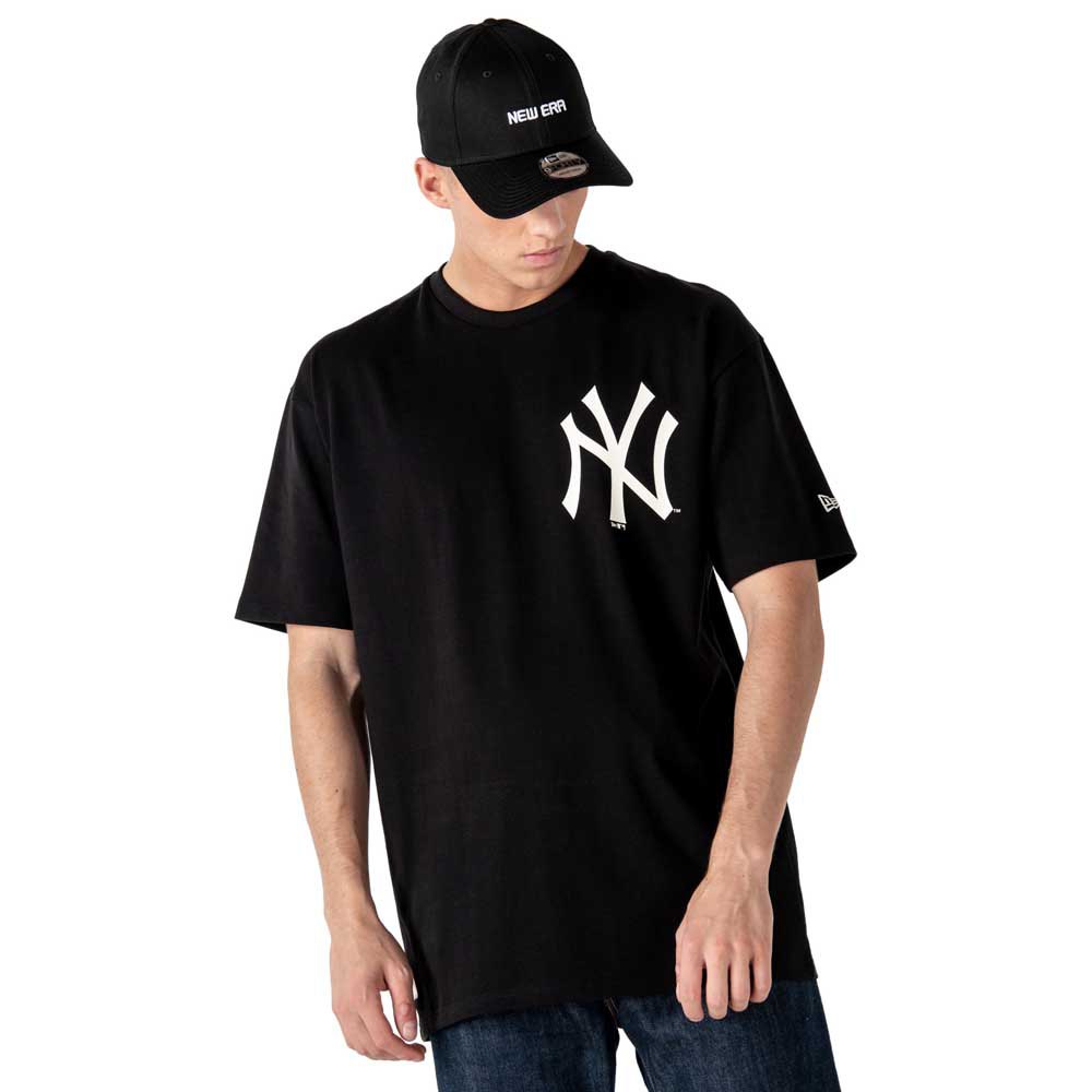 New Era T-shirt à Manches Courtes Mlb New York Yankees Big Logo Oversized M Black