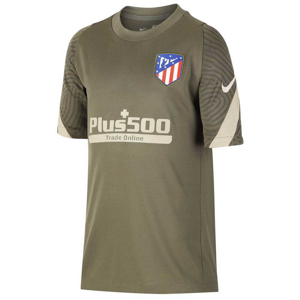 Nike T-shirt Atletico Madrid Breathe Strike 20/21 Junior M Cargo Khaki / Cargo Khaki / Khaki / Khaki