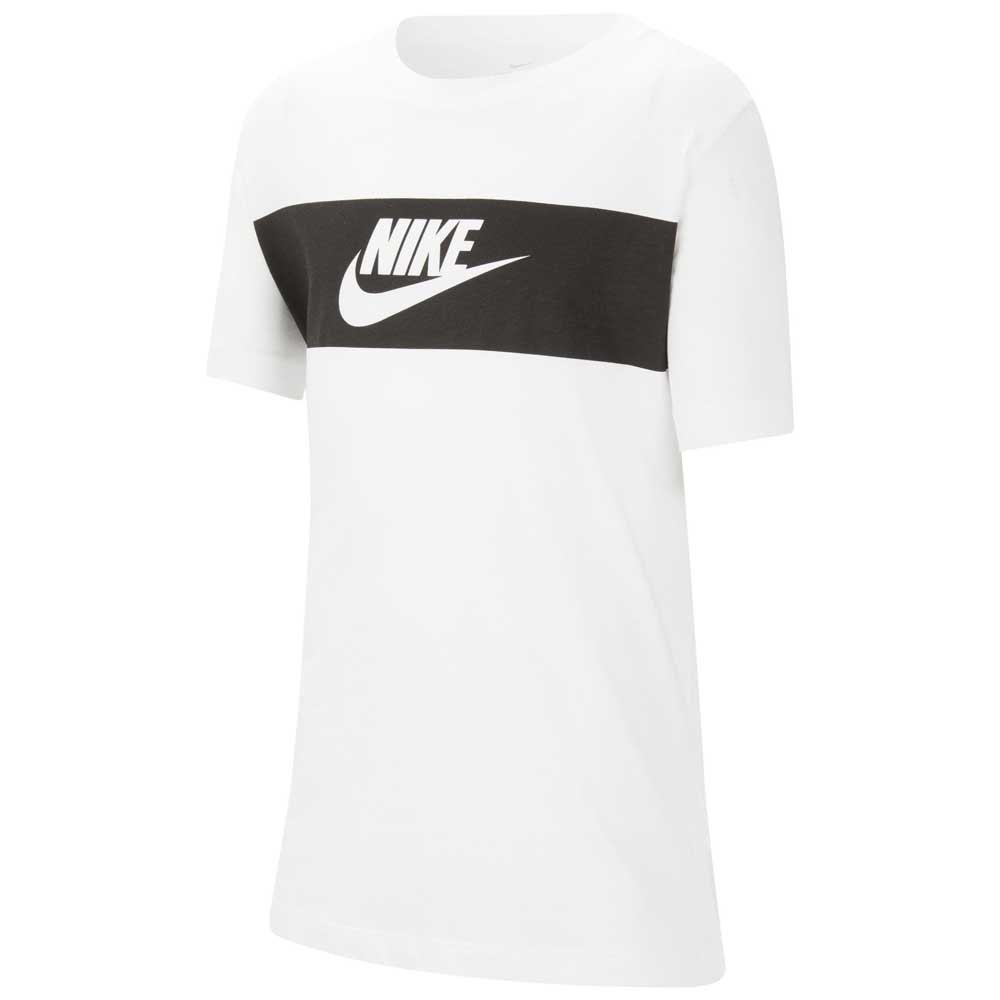 Nike Sportswear Short Sleeve T-shirt Blanc 8-9 Years Garçon