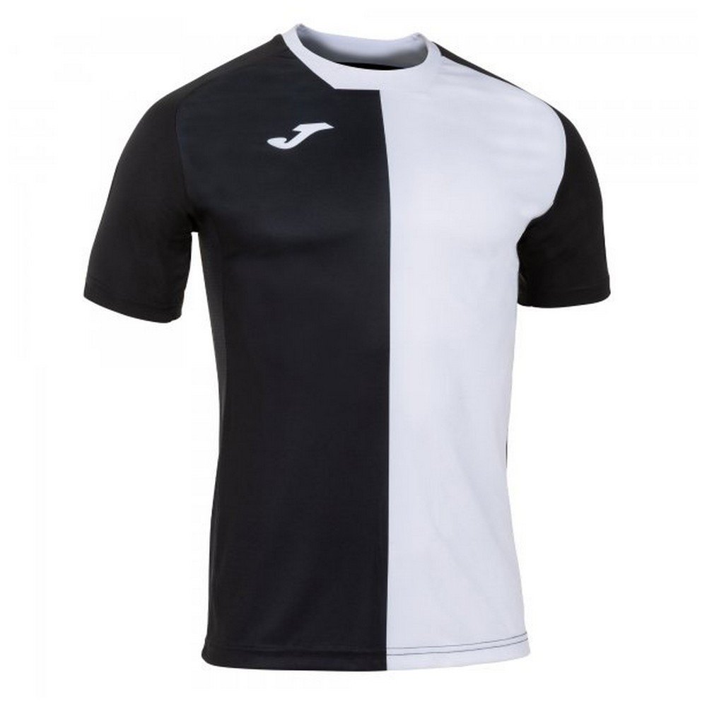 Joma City Short Sleeve T-shirt Blanc,Noir XL Homme