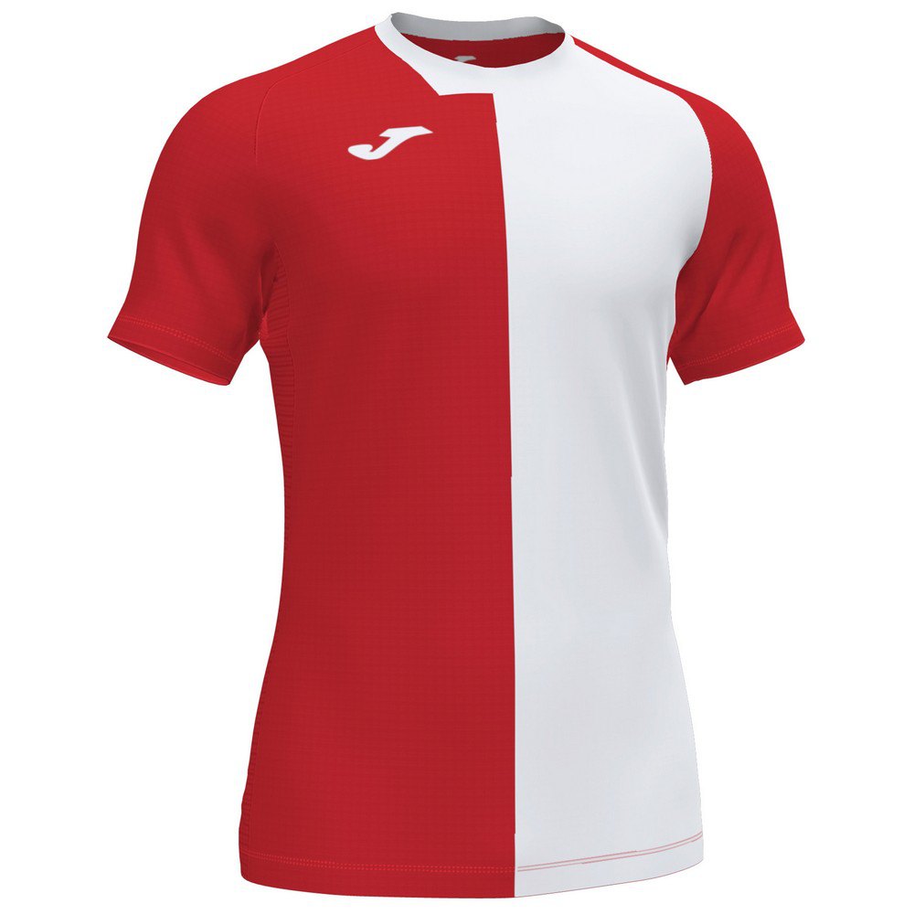 Joma City Short Sleeve T-shirt Rouge,Blanc S Homme