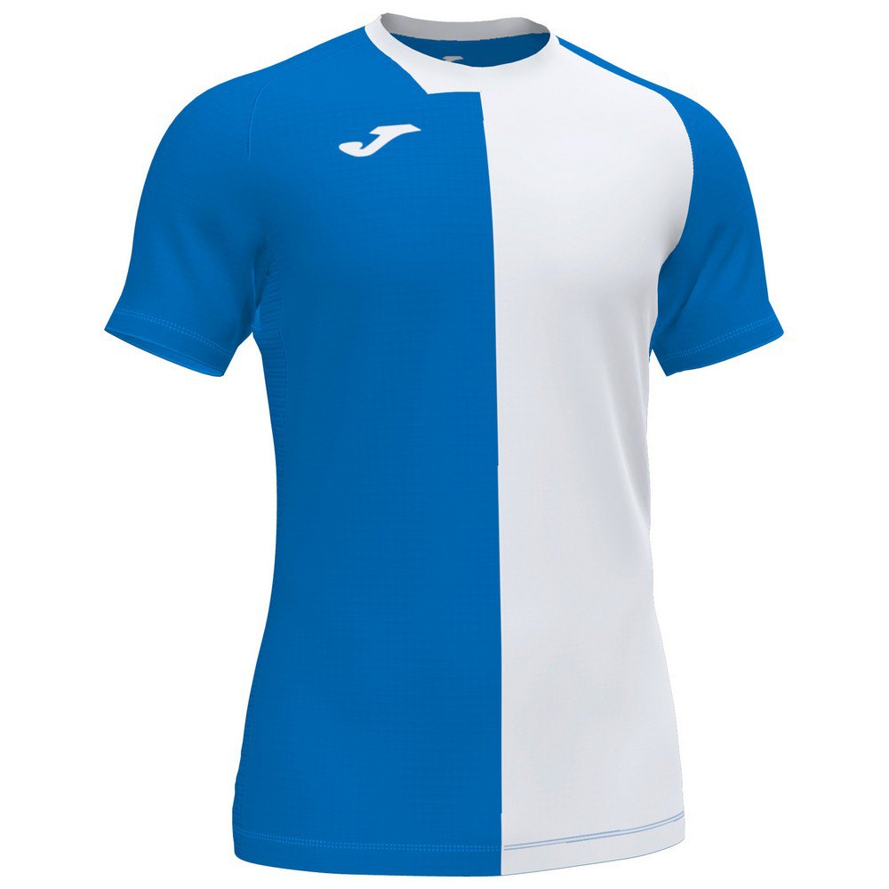 Joma City Short Sleeve T-shirt Blanc,Bleu M Homme