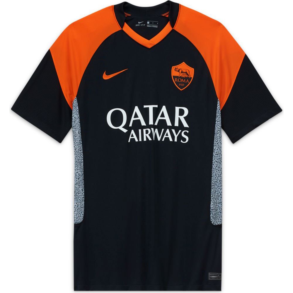 Nike As Rome Troisième T-shirt Breathe Stadium 20/21 L Black / Safety Orange / Safety Orange