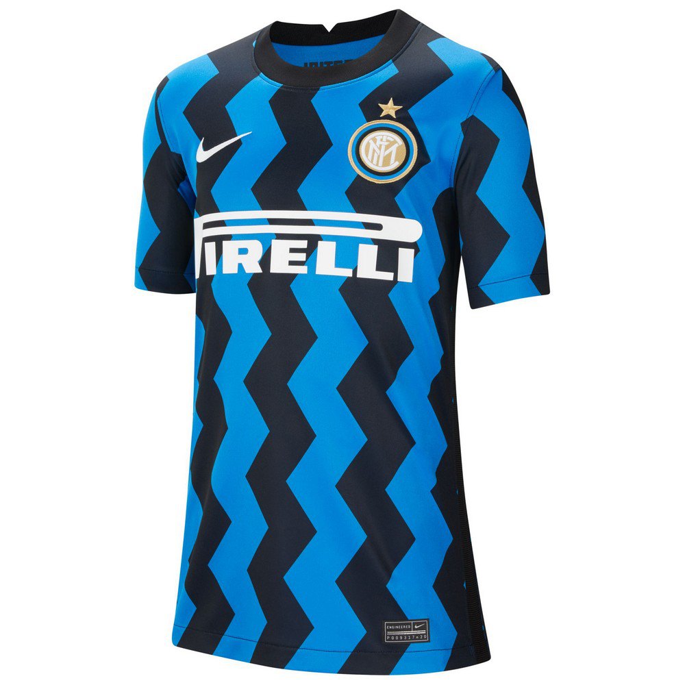 Nike Inter Milan Domicile T-shirt Junior Breathe Stadium 20/21 L Blue Spark / White