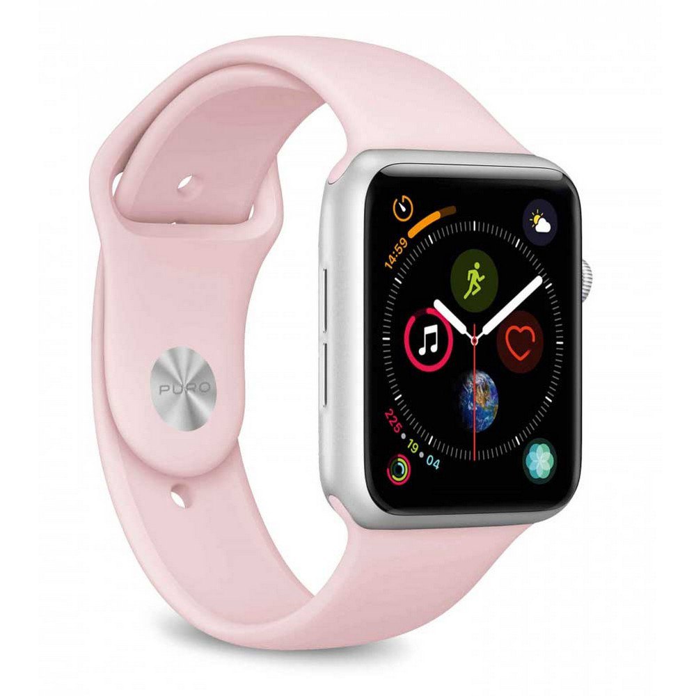 Puro Bande De Silicone Icon Pour Apple Watch 42 Mm One Size Pink