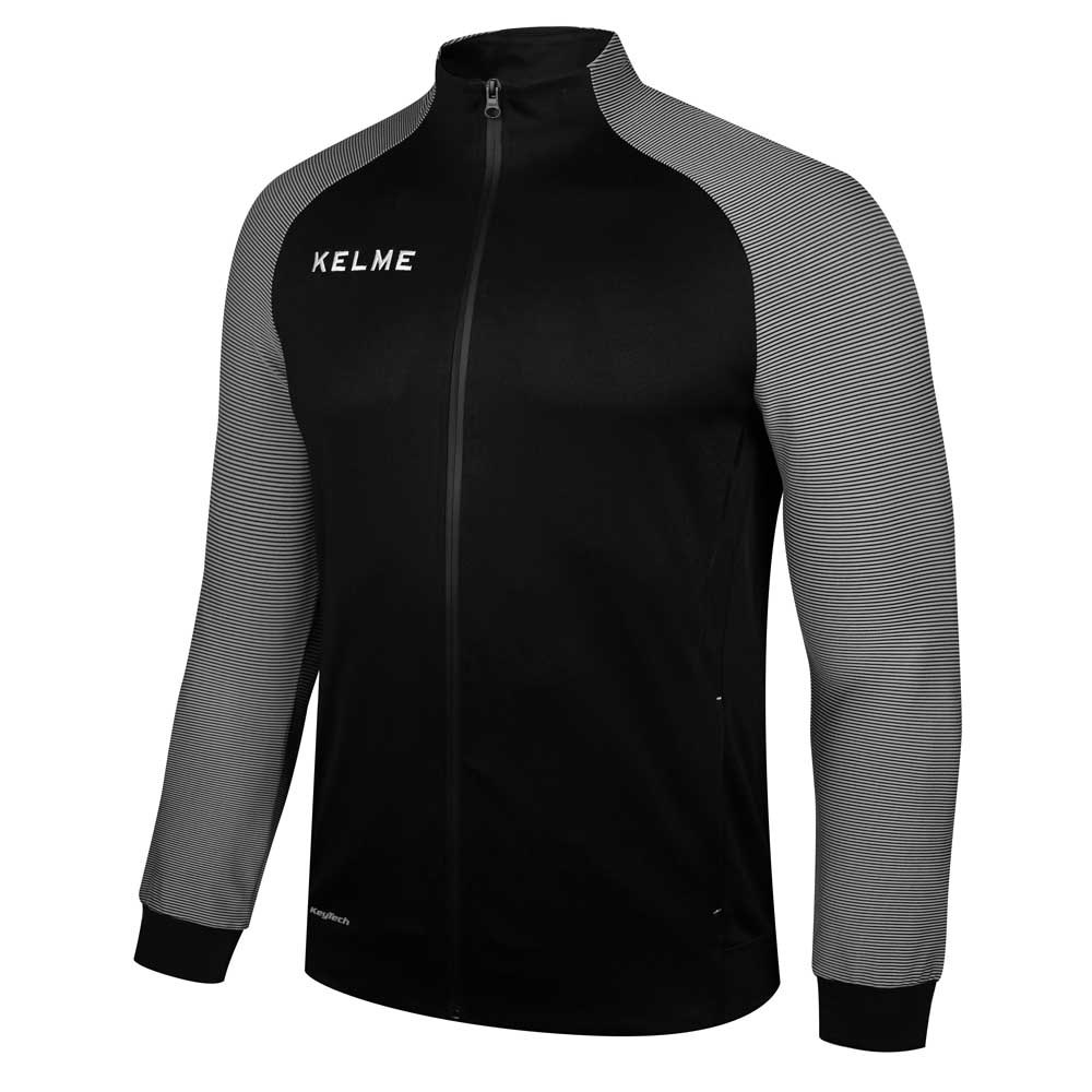 Kelme Montes Full Zip Sweatshirt Noir,Gris 120 cm Garçon