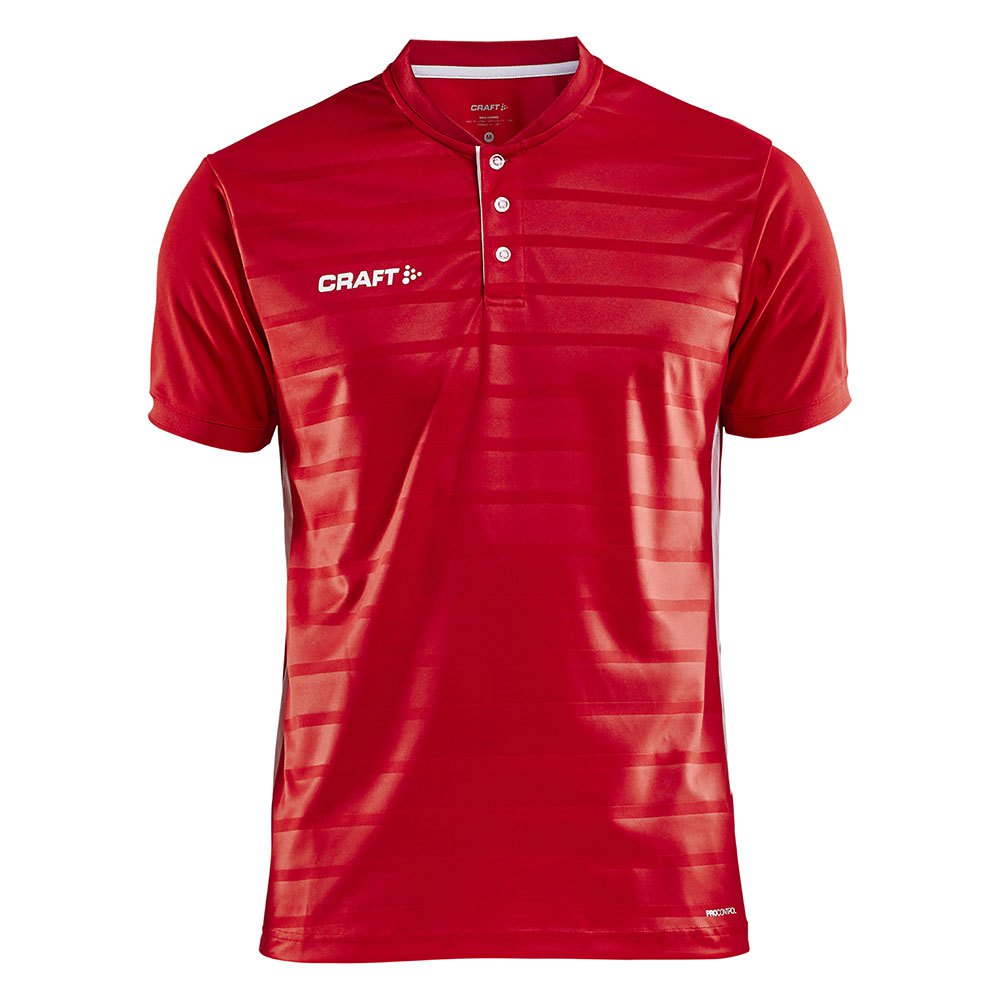 Craft Pro Control Button Short Sleeve T-shirt Rouge S