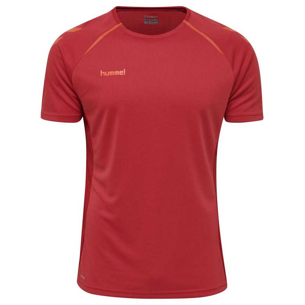 Hummel Authentic Pro Short Sleeve T-shirt Rouge M