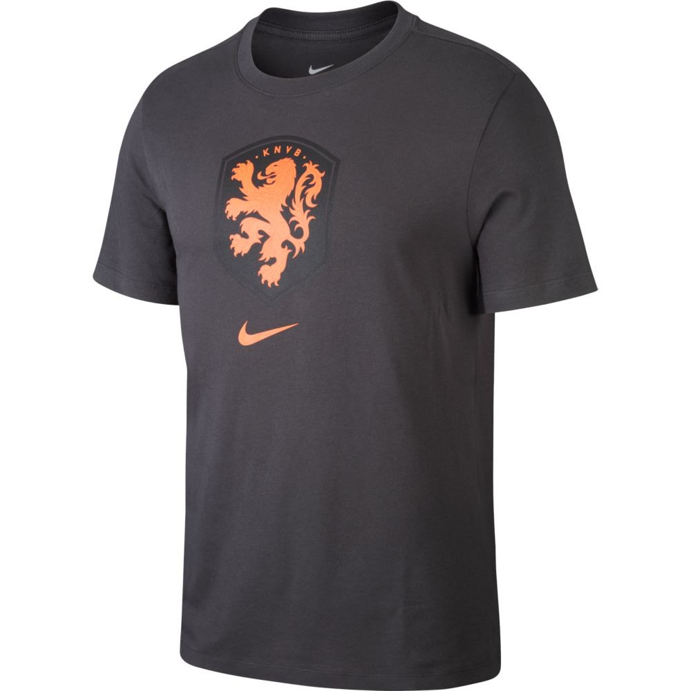 Nike T-shirt Knvb Evergreen Crest 2020 L Anthracite