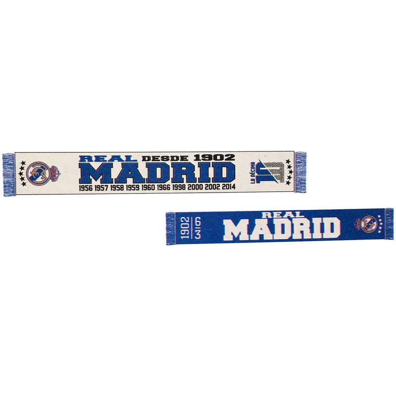 Real Madrid Depuis Écharpe 1902 One Size White / Blue