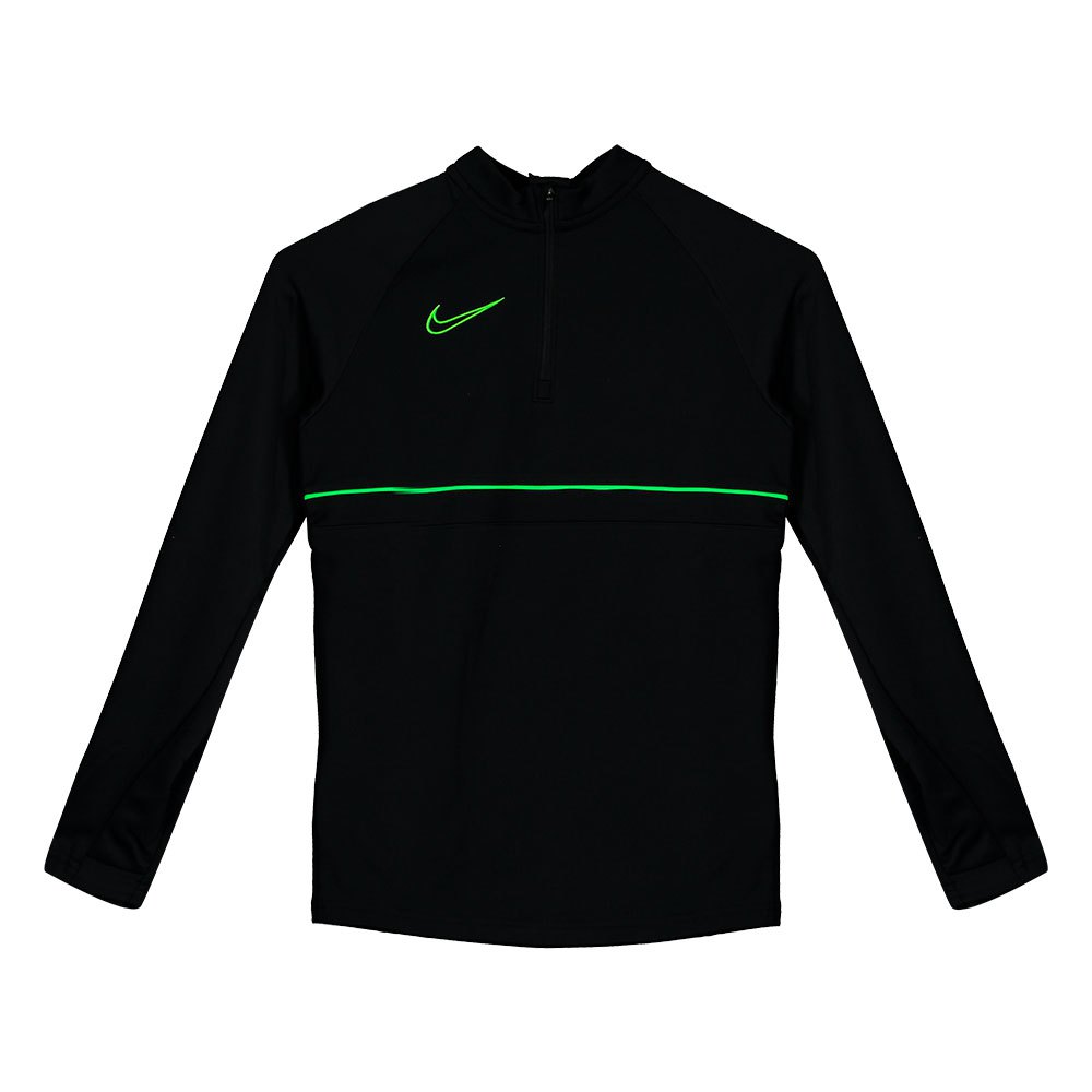 Nike T-shirt à Manches Longues Dri-fiacademy Drill S Black / Green Strike / Black / Green Strike