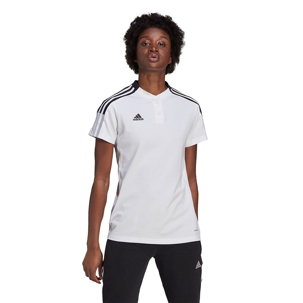 Adidas Tiro 21 Short Sleeve Polo Shirt Blanc S / Regular Femme