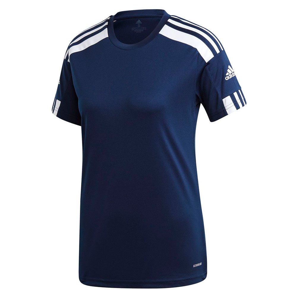 Adidas Squadra 21 Short Sleeve T-shirt Bleu L Femme