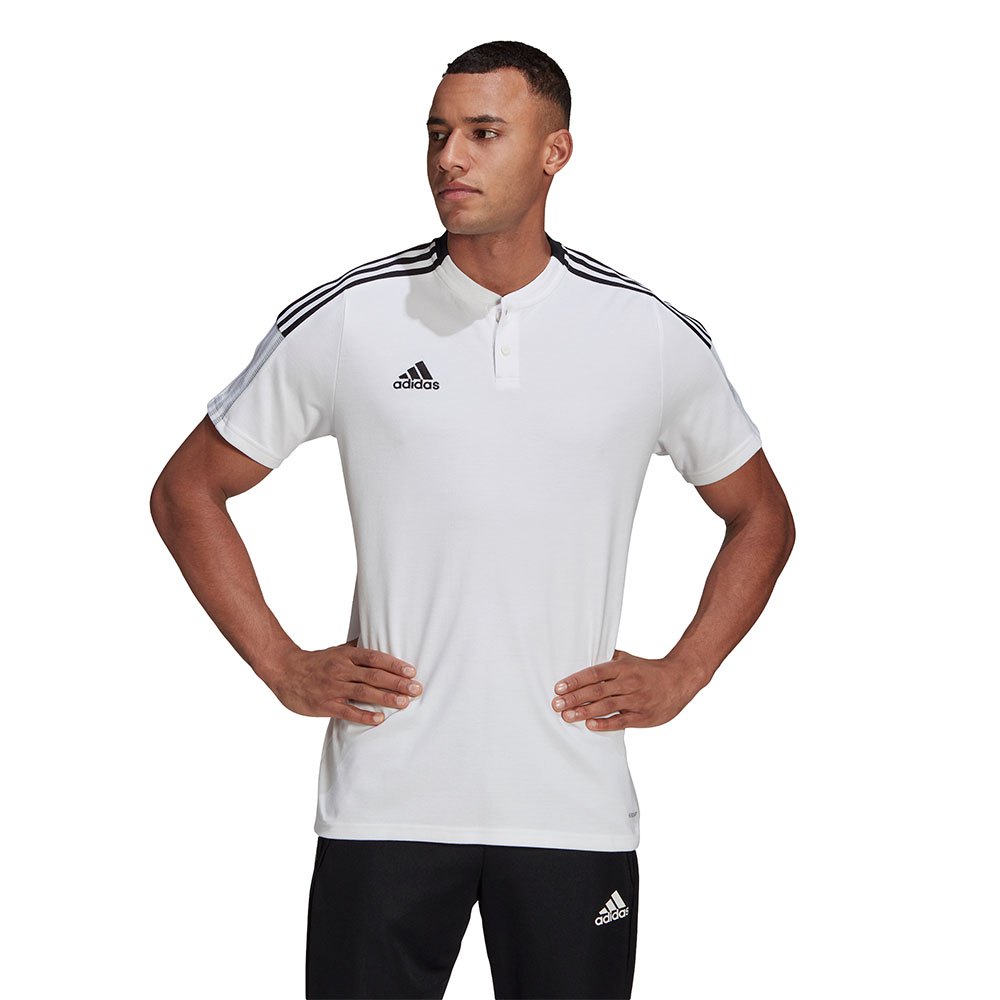 Adidas Tiro 21 Short Sleeve Polo Shirt Blanc S / Regular Homme