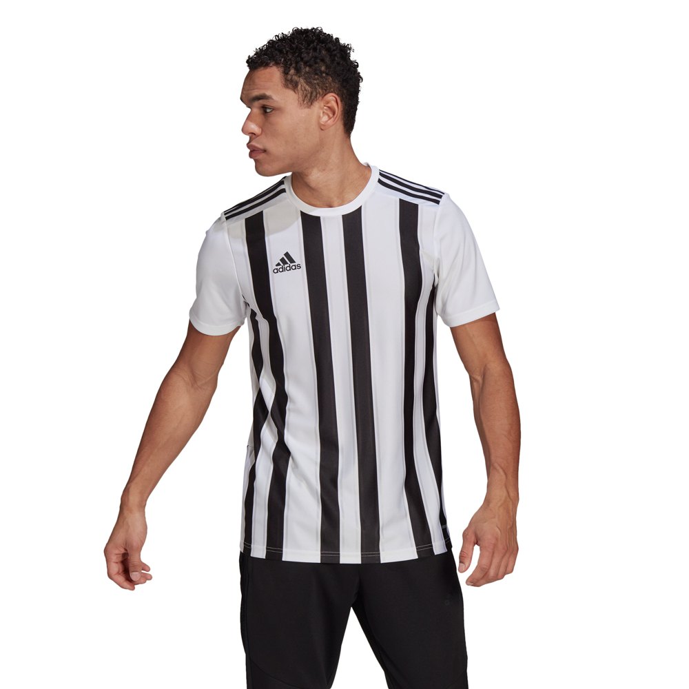 Adidas Striped 21 Short Sleeve T-shirt Blanc 2XL